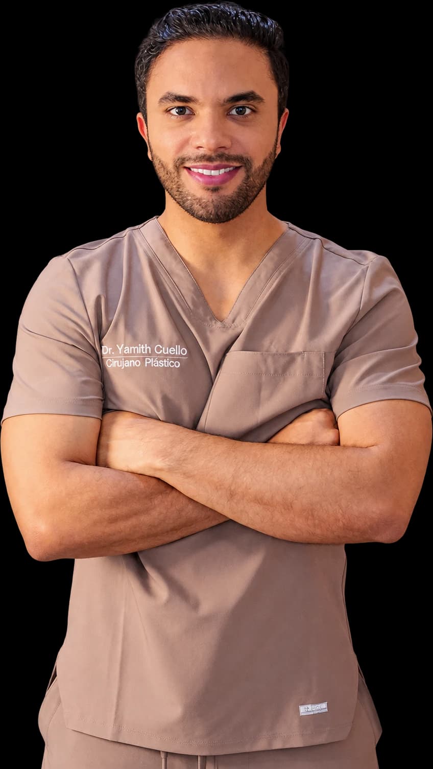 Dr. Yamith Cuello en su consultorio